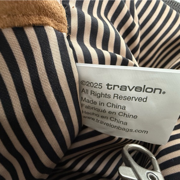 Travelon Heritage Anti-Theft Tour Bag Crossbody, Gray,RFID Travel Purse - Picture 15 of 16